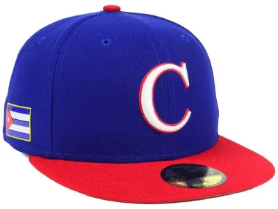2017 World Baseball Classic Cuba WBC New Era 59Fifty Fitted Hat (TEAM COLORS)
