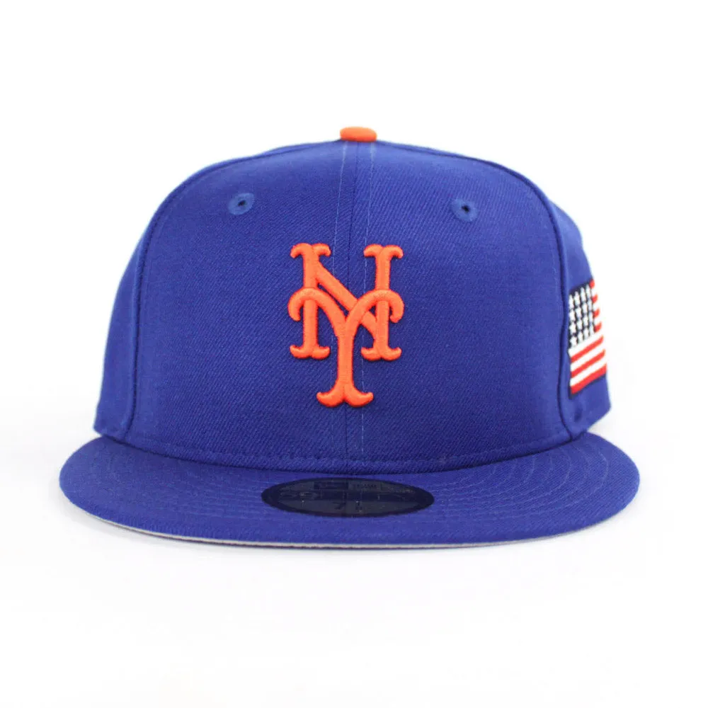 911 New York Mets 2001 New Era 59Fifty Fitted Hat (Sept 11 Gray Under Brim)