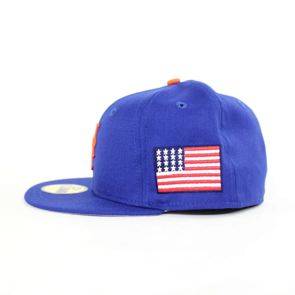 911 New York Mets 2001 New Era 59Fifty Fitted Hat (Sept 11 Gray Under Brim)