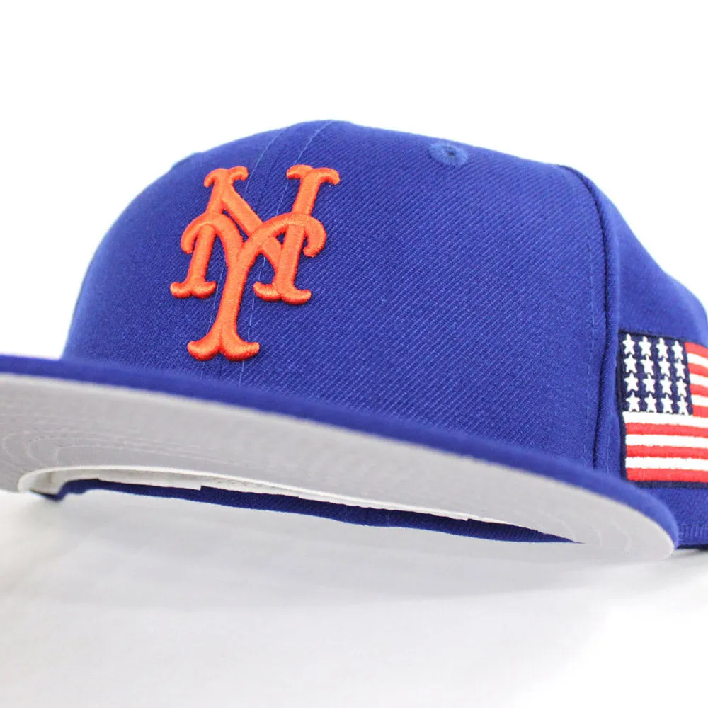 911 New York Mets 2001 New Era 59Fifty Fitted Hat (Sept 11 Gray Under Brim)