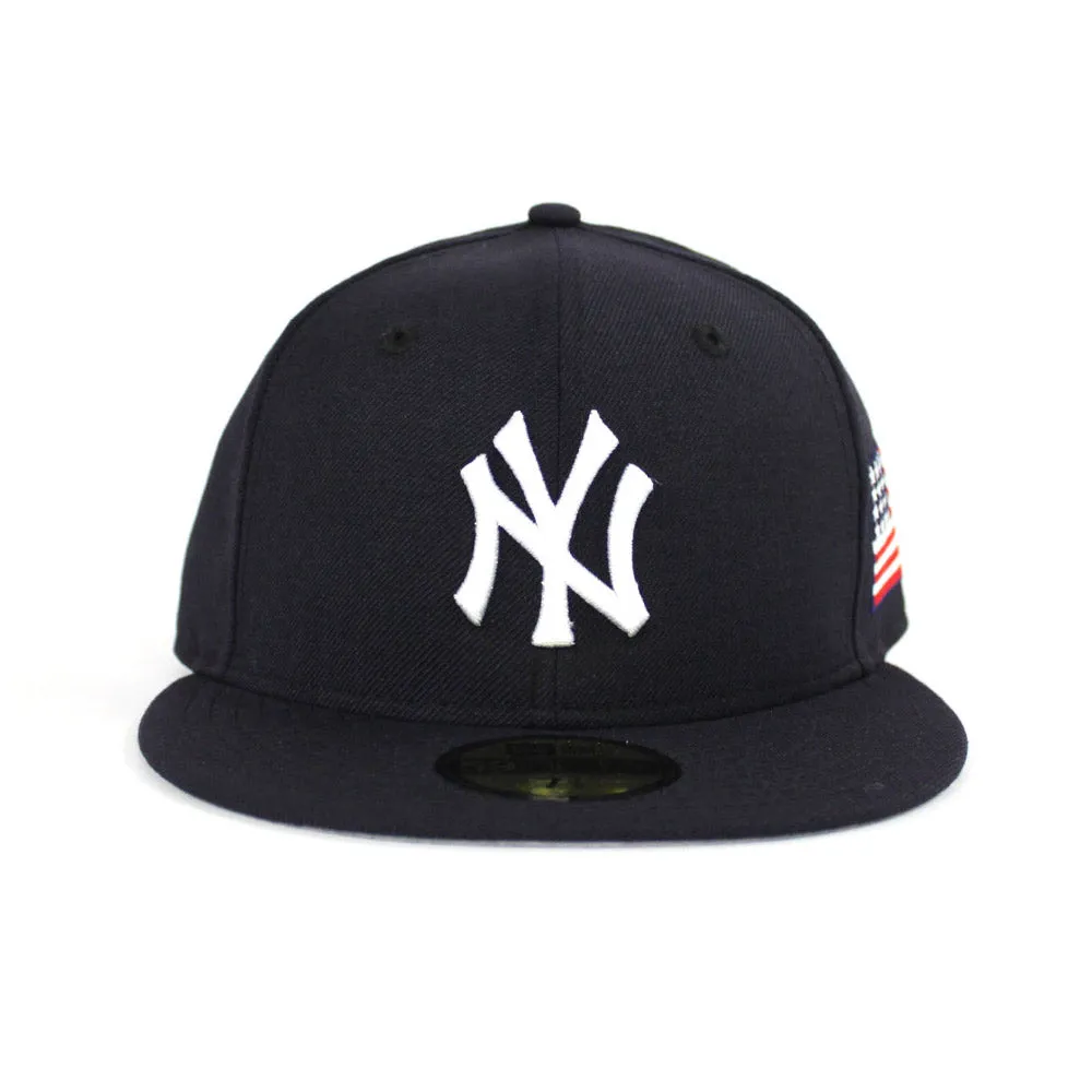 911 New York Yankees 2001 New Era 59Fifty Fitted Hat (Sept 11 Gray Under Brim)