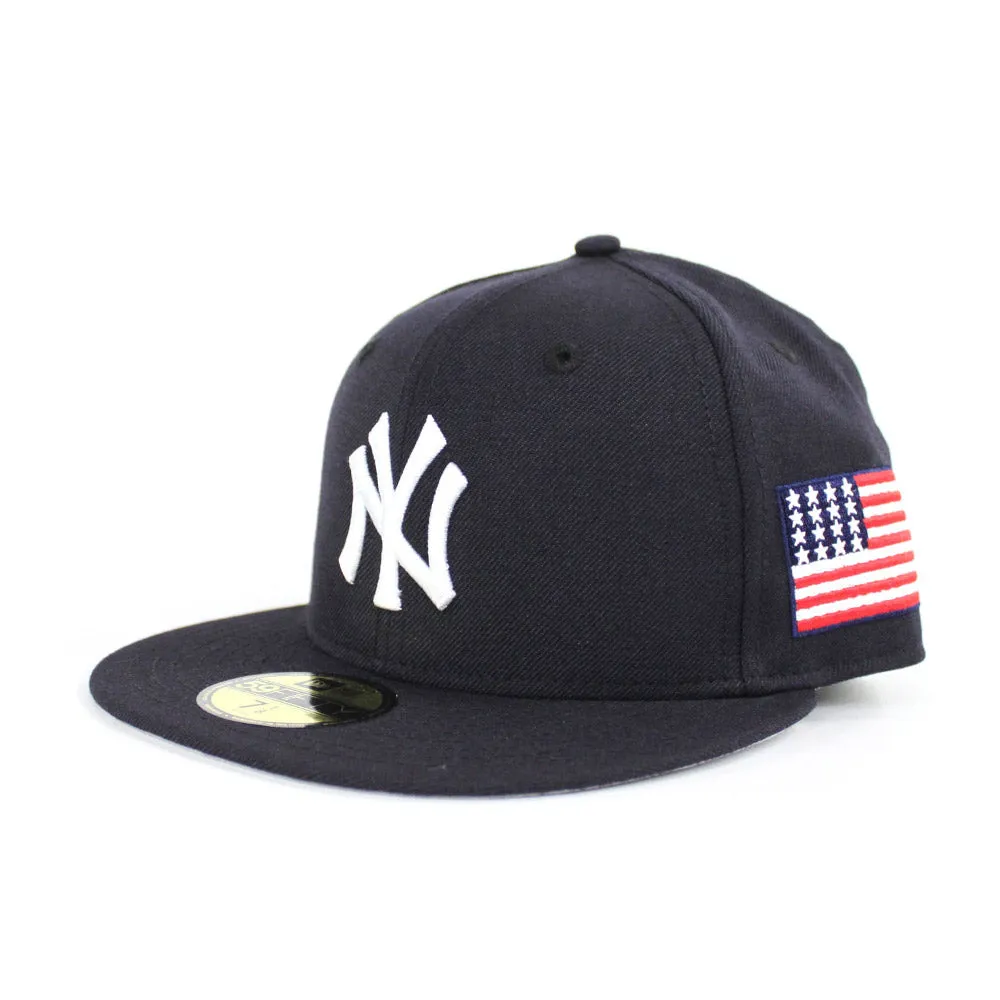 911 New York Yankees 2001 New Era 59Fifty Fitted Hat (Sept 11 Gray Under Brim)