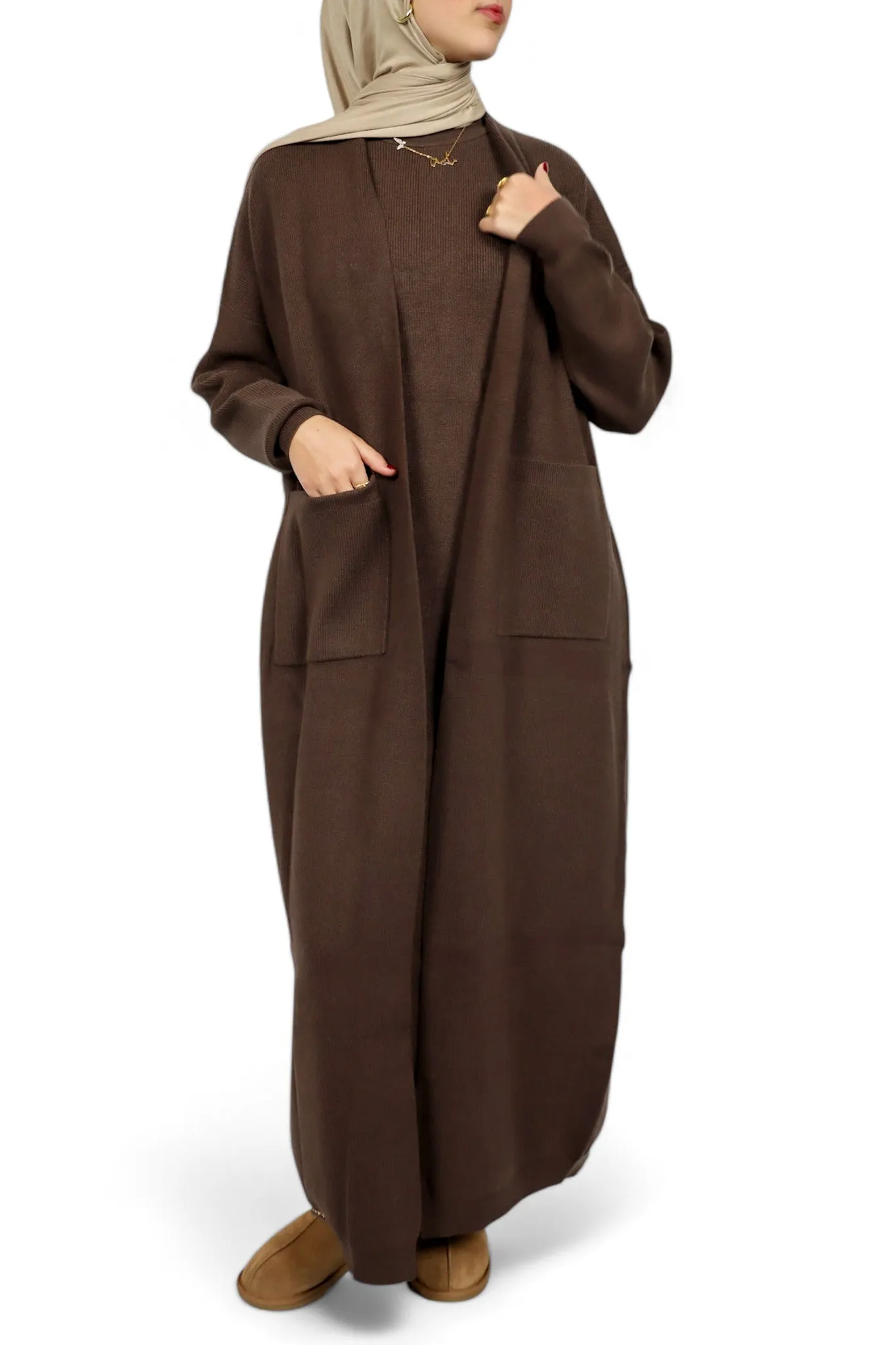 Abaya Sweater Set - Cocoa