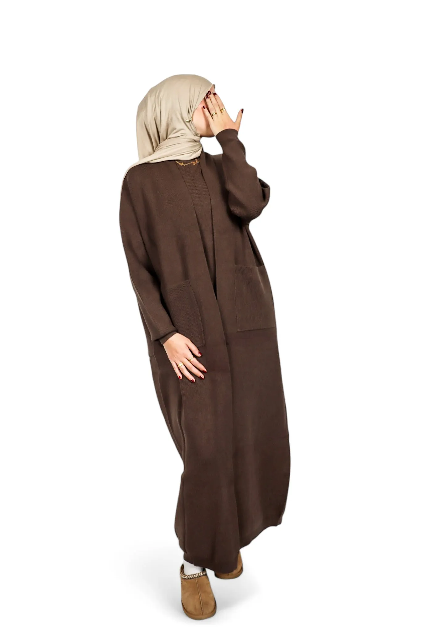 Abaya Sweater Set - Cocoa