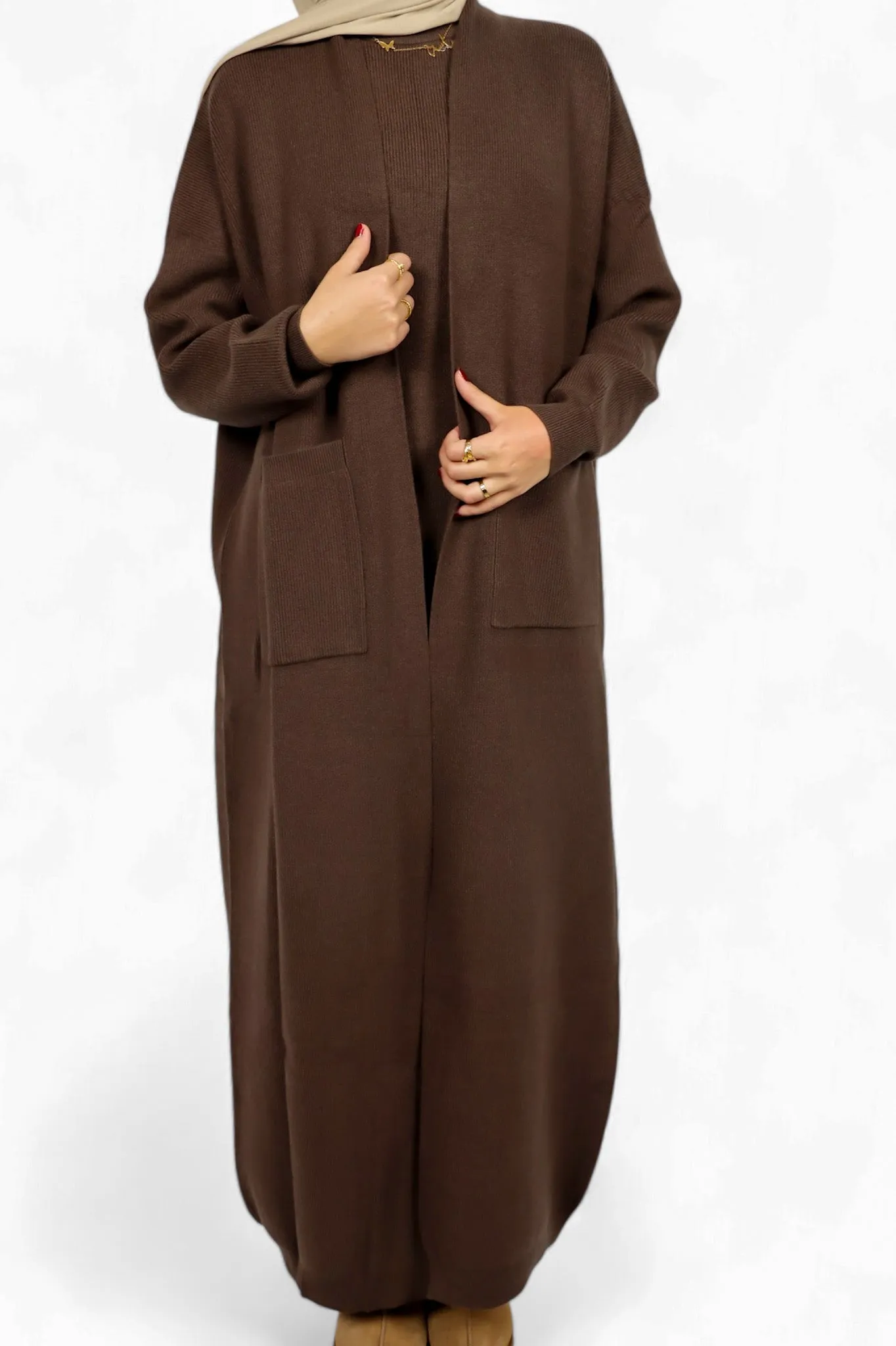 Abaya Sweater Set - Cocoa