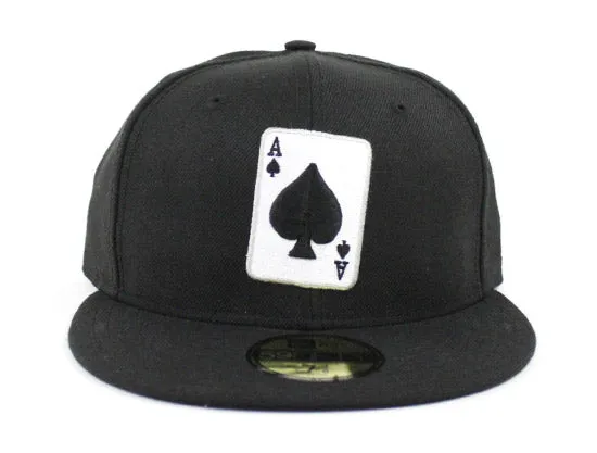 Ace of Spades New Era 59Fifty Fitted Hats (Black)