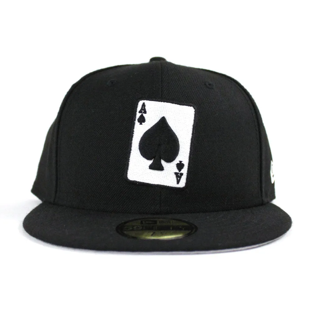 Ace of Spades New Era 59Fifty Fitted Hats (Black)