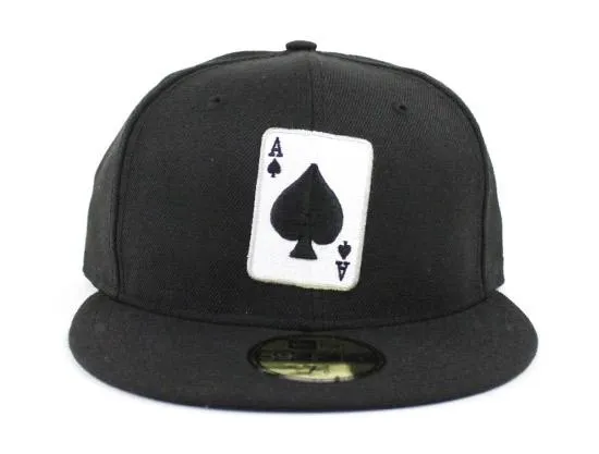 Ace of Spades New Era 59Fifty Fitted Hats (Black)