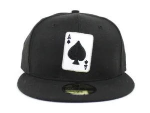 Ace of Spades New Era 59Fifty Fitted Hats (Black)