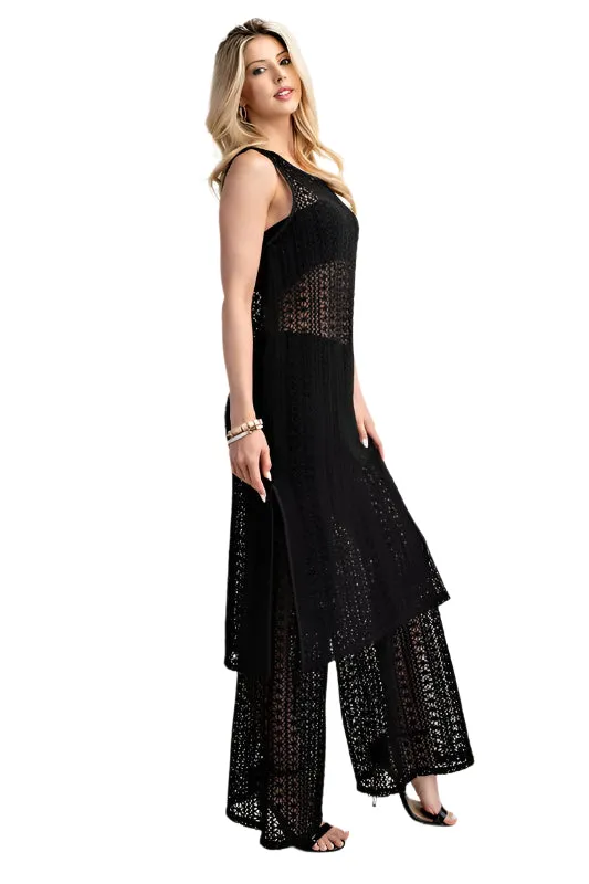 Airy Summer Knit Vest Dress