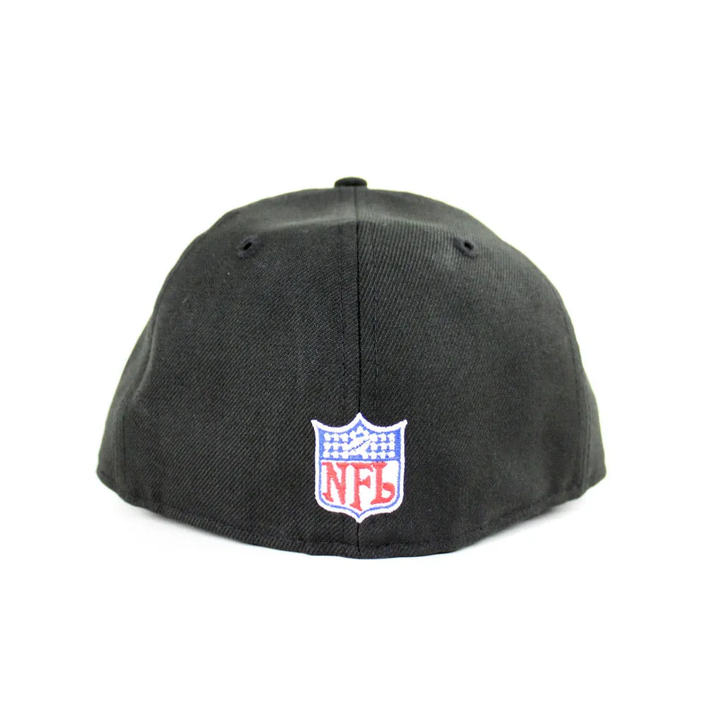 Atlanta Falcons Retro New Era 59Fifty Fitted Hat (Black Gray Under Brim)