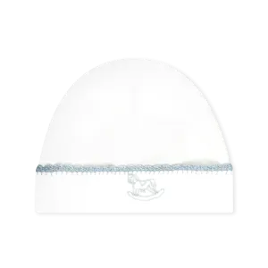 Baby Hat - Park White, Blue Rock a Bye Baby