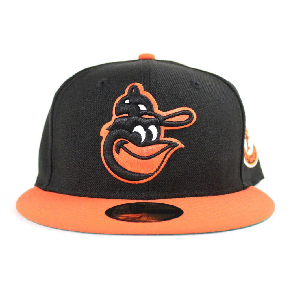 Baltimore Orioles 1966 World Series 59Fifty New Era Fitted Hat (Black Orange Green Under Brim)