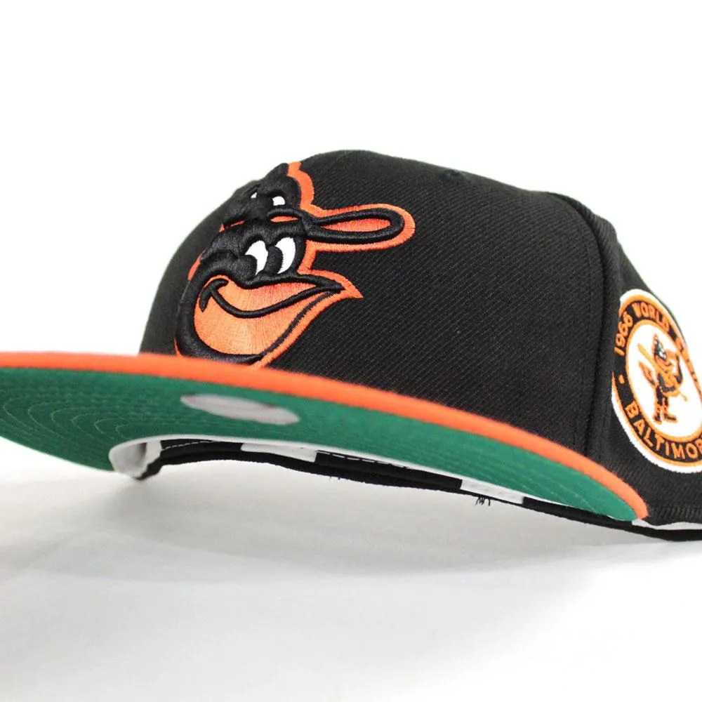 Baltimore Orioles 1966 World Series 59Fifty New Era Fitted Hat (Black Orange Green Under Brim)