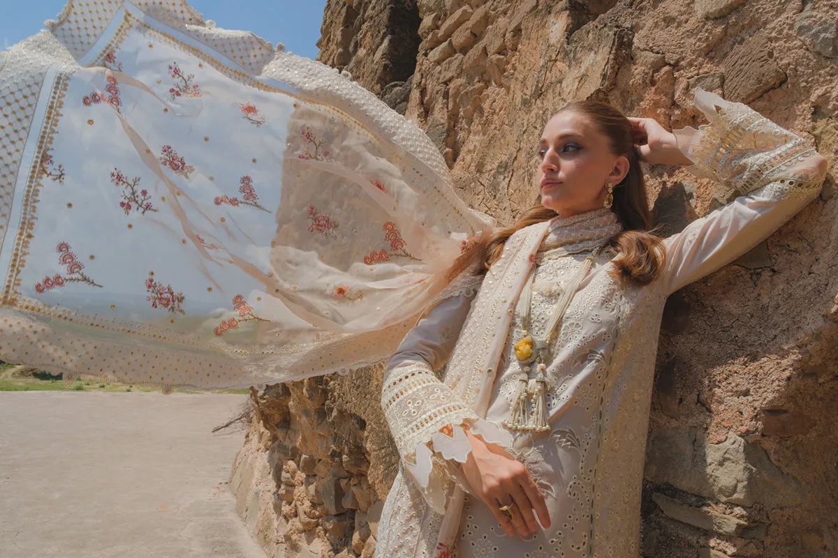 BE-04  LAINE| Qalamkar Luxury Lawn Eid Edit’23