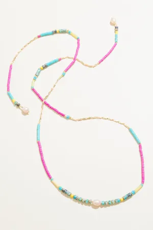 Beatrix Lariat Beaded Necklace