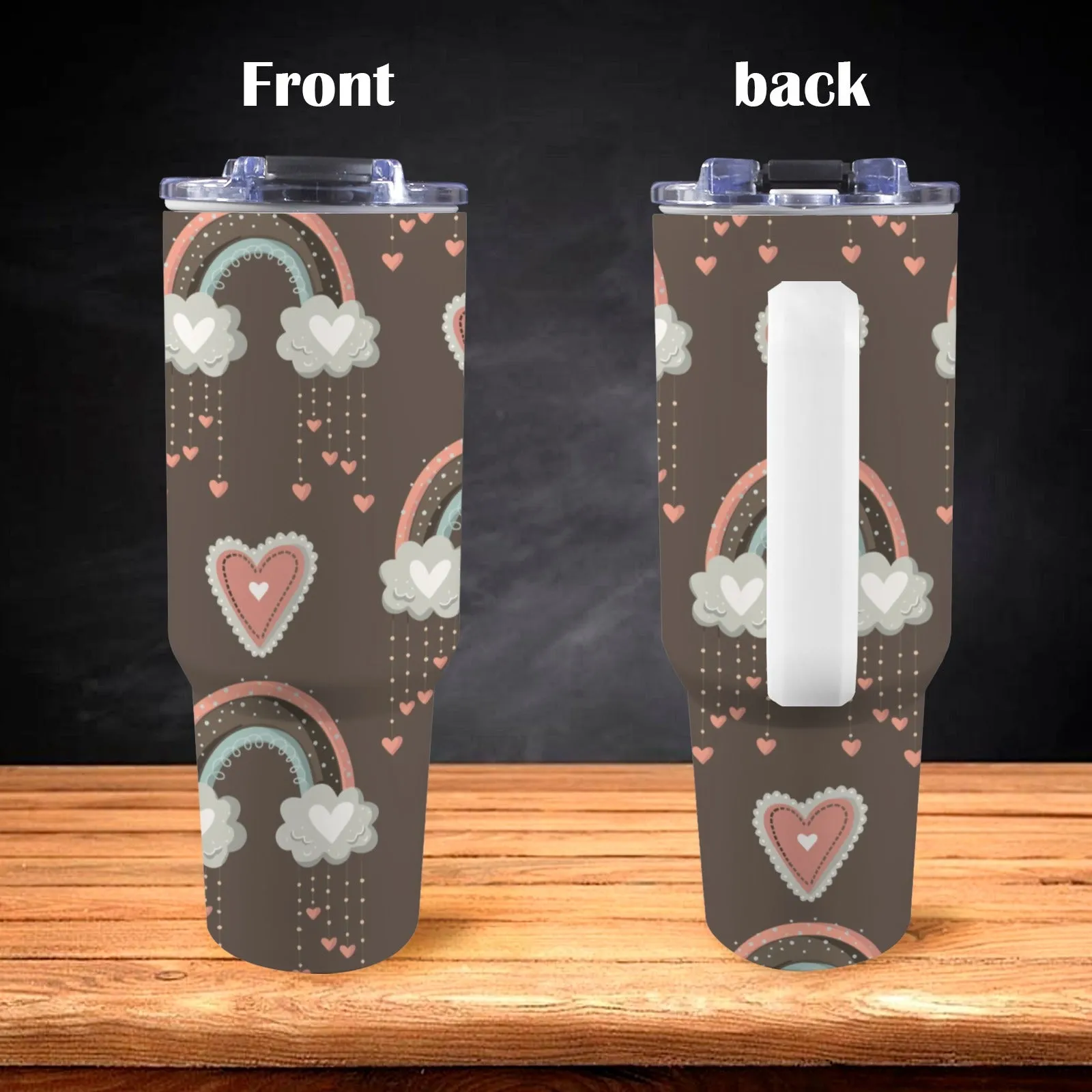 Boho Brew Personalized 40oz Tumbler with Handle