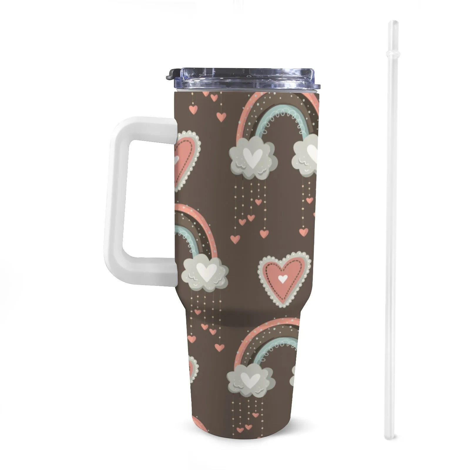Boho Brew Personalized 40oz Tumbler with Handle