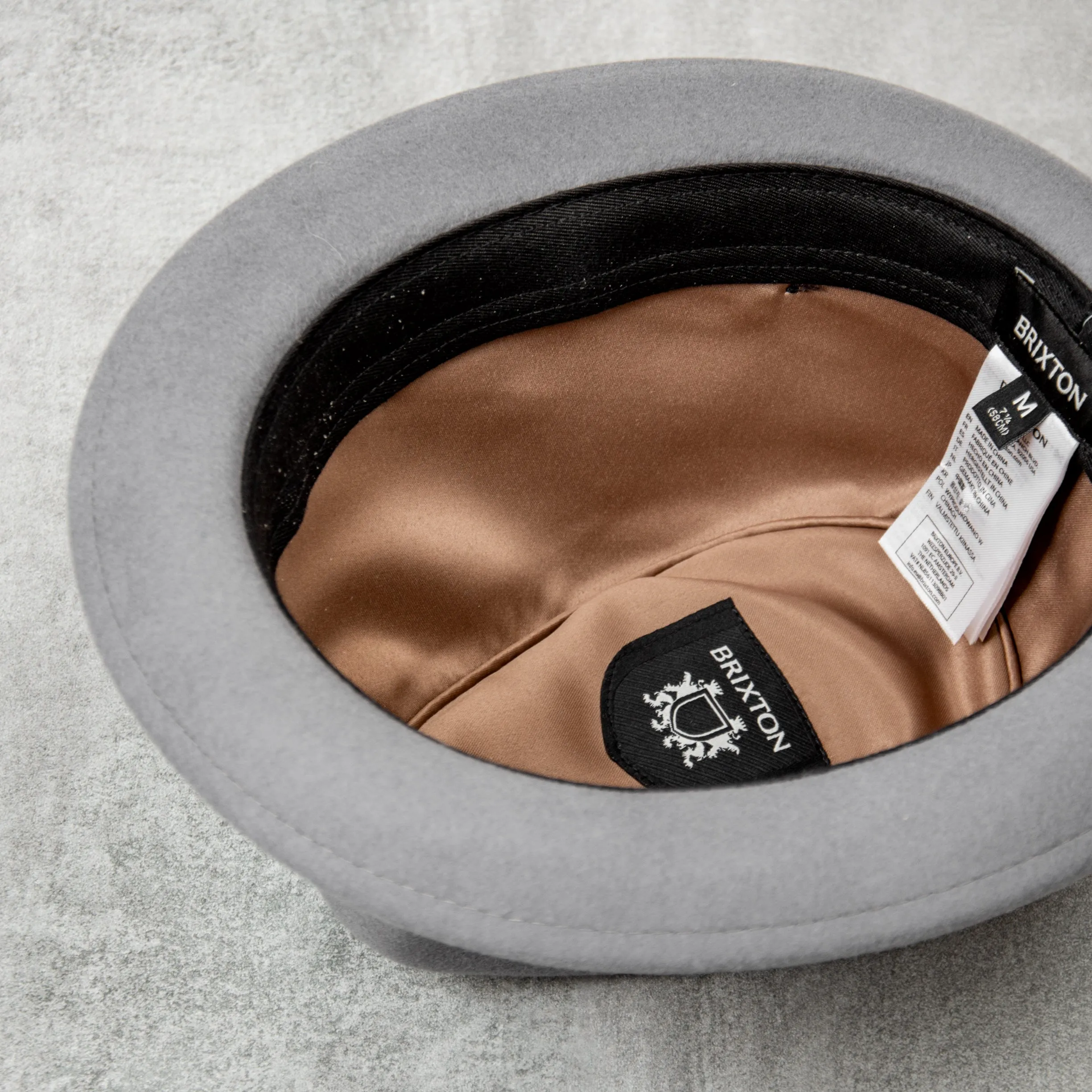 Brixton Gain Fedora - Grey / Black