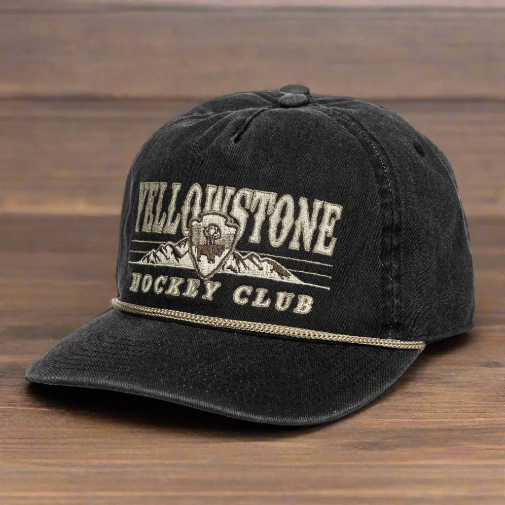 Celly Hockey Yellowstone Hockey Club Snapback Hat - Vintage Black