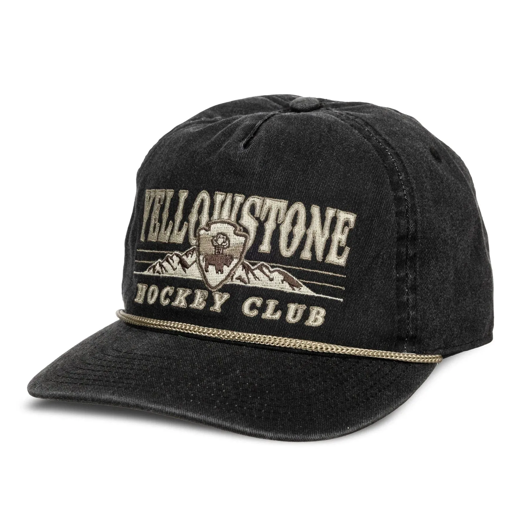Celly Hockey Yellowstone Hockey Club Snapback Hat - Vintage Black