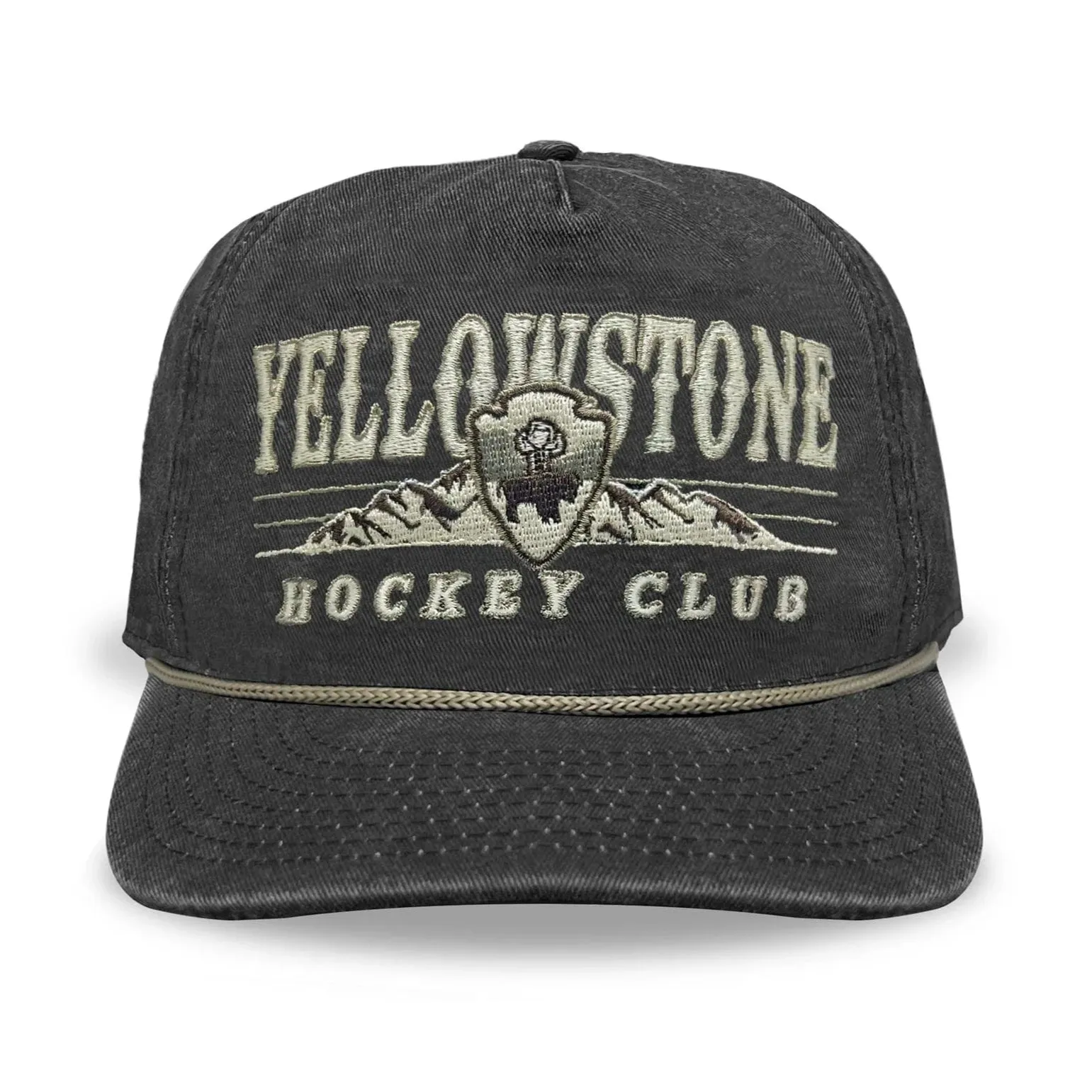 Celly Hockey Yellowstone Hockey Club Snapback Hat - Vintage Black