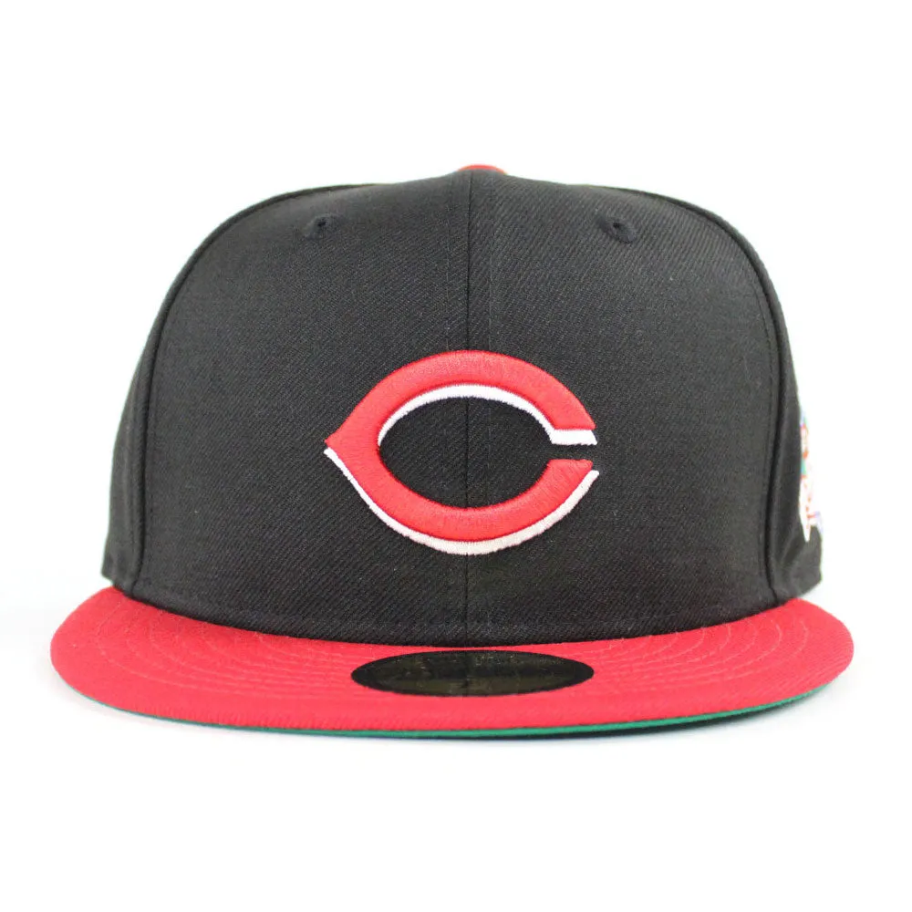 Cincinnati Reds 1990 World Series New Era 59Fifty Fitted Hat (Black Red Green Under Brim)