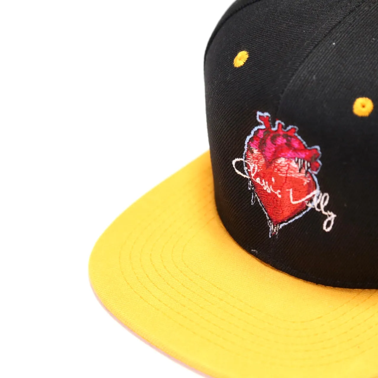 Classic Vally Heart Snapback - Black/Yellow
