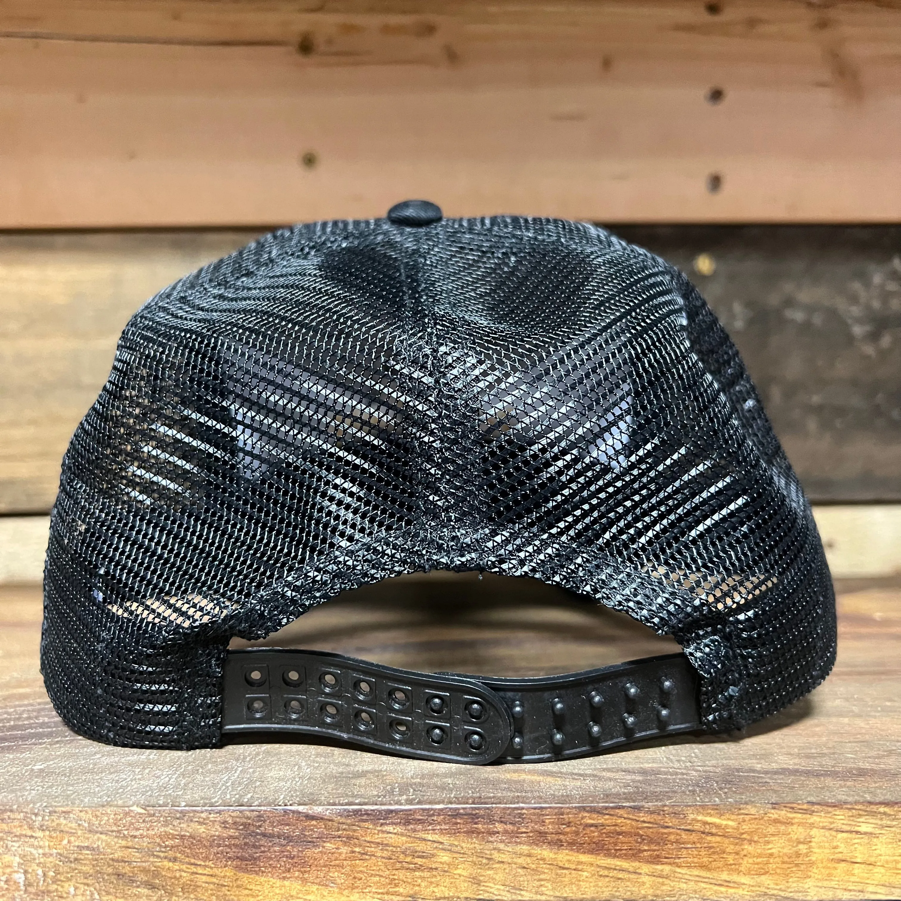 Club Igg-Ley Vintage Black Mesh SnapBack Hat Cap with Black rope Custom Embroidery
