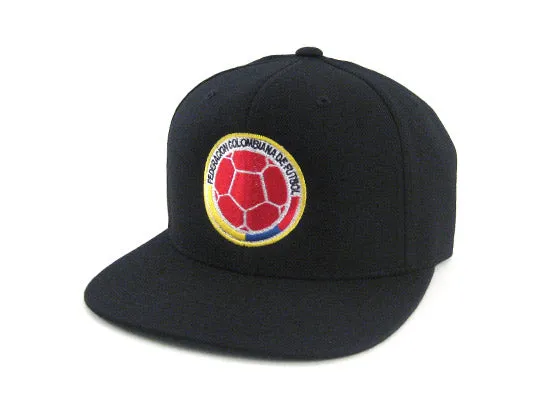 Colombia Crest Snapback Hat (Black Green Under Brim)