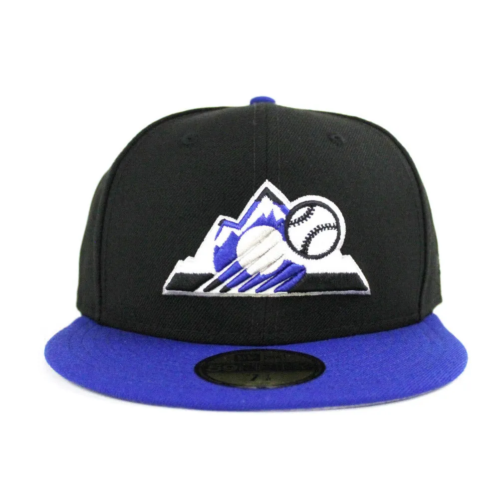 Colorado Rockies New Era 59Fifty Fitted Hat (Air Jordan Retro 1 High OG Royal Gray Under Brim)
