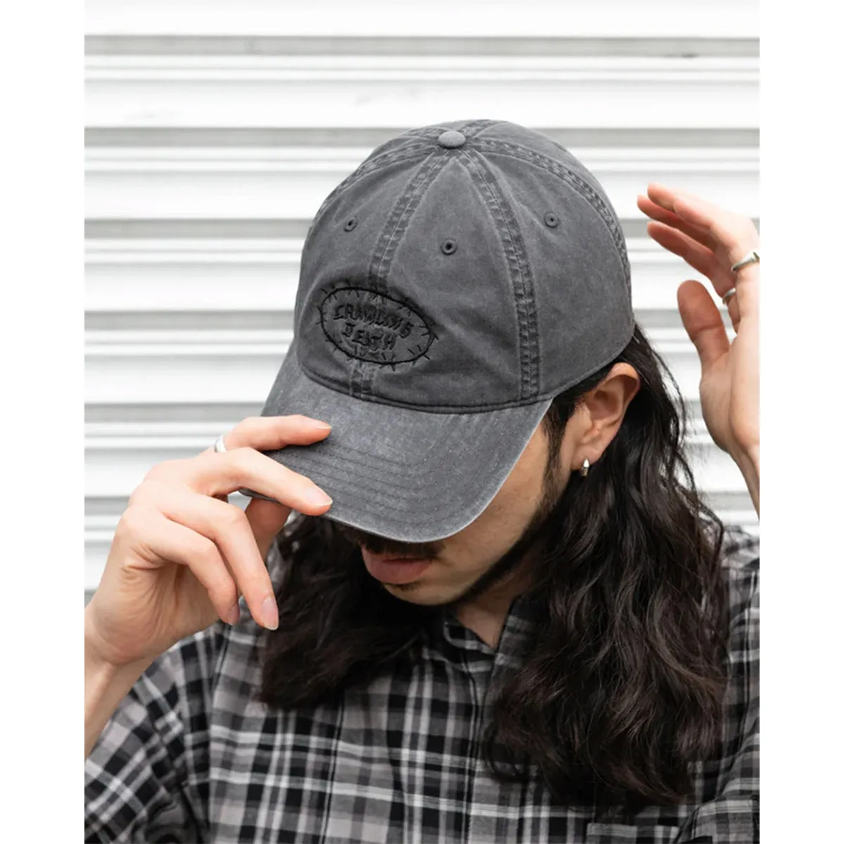 Crawling Death - Barbed Logo Cap Washed Grey