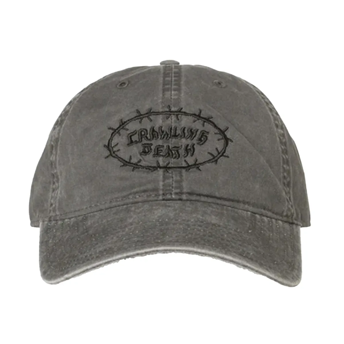 Crawling Death - Barbed Logo Cap Washed Grey