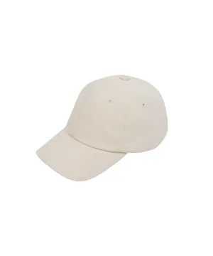 CREVE NINE: Script Logo Corduroy Ball Cap - Ivory
