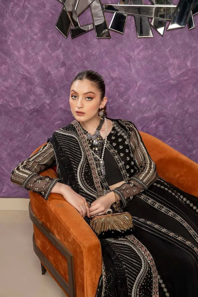 DD -01 | Charizma Diamond Dust Luxury Collection Vol 2 | Unstitched Embroidered Organza Suit