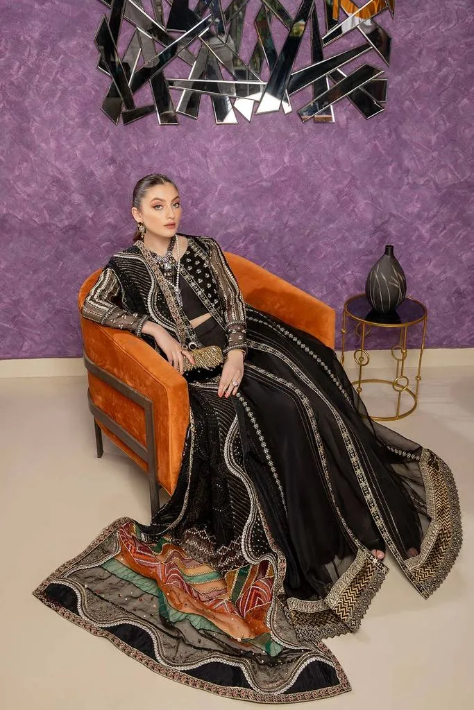 DD -01 | Charizma Diamond Dust Luxury Collection Vol 2 | Unstitched Embroidered Organza Suit