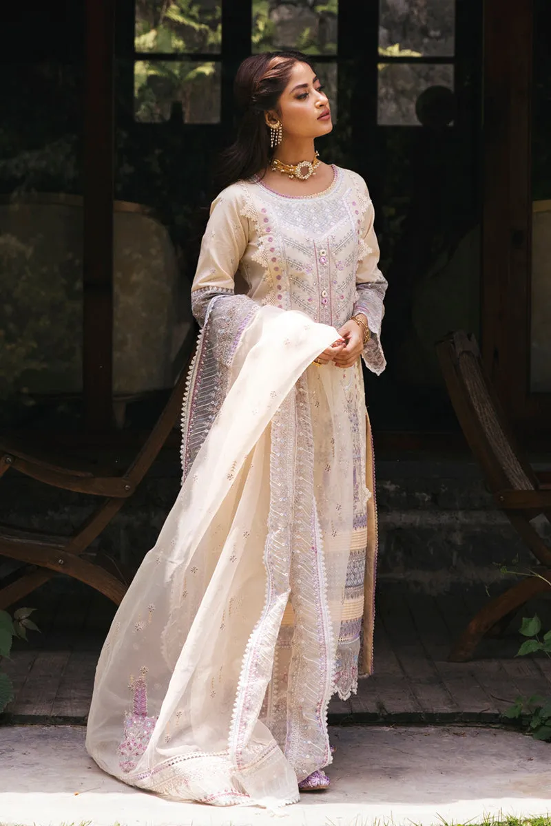EB-09  DAPHNE | Qalamkar Rahi Luxury Festive Collection 2022 | Unstitched Embroidered Lawn Suits
