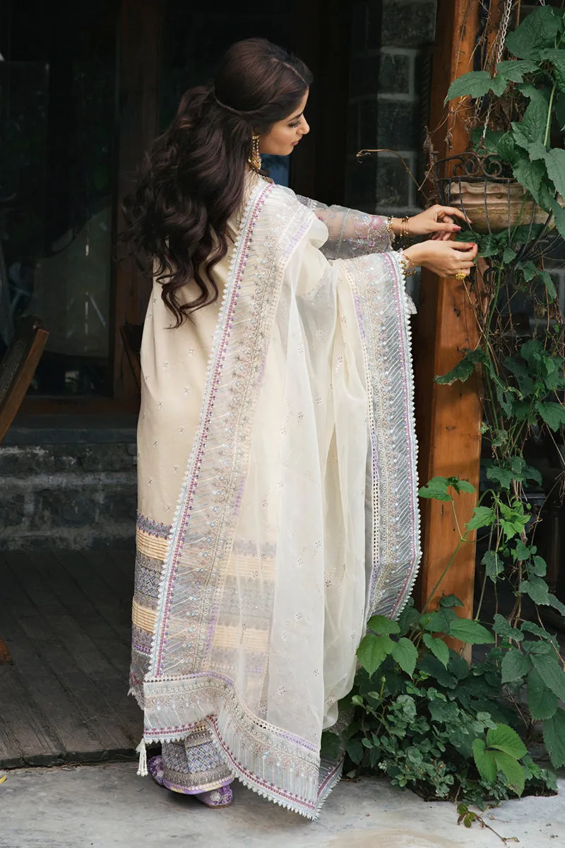 EB-09  DAPHNE | Qalamkar Rahi Luxury Festive Collection 2022 | Unstitched Embroidered Lawn Suits