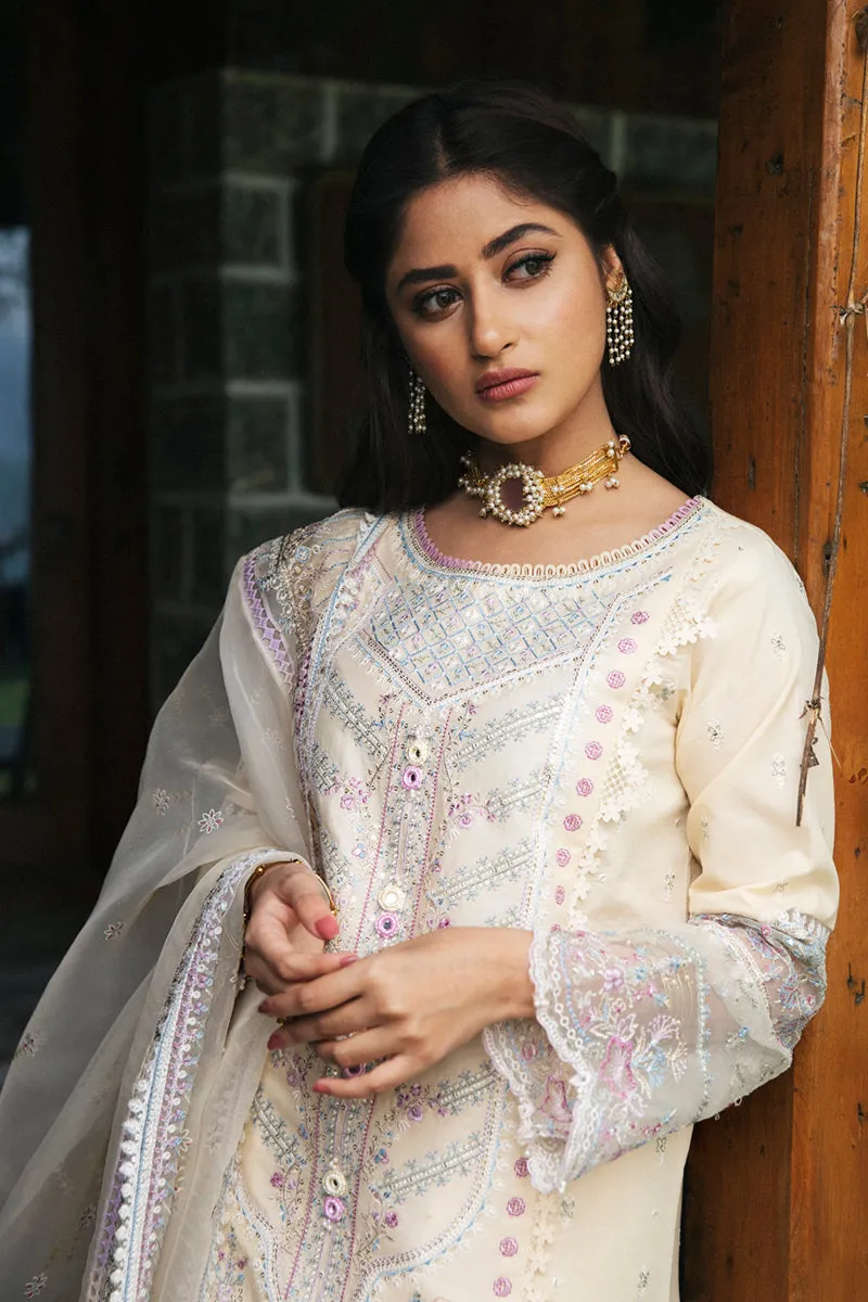EB-09  DAPHNE | Qalamkar Rahi Luxury Festive Collection 2022 | Unstitched Embroidered Lawn Suits
