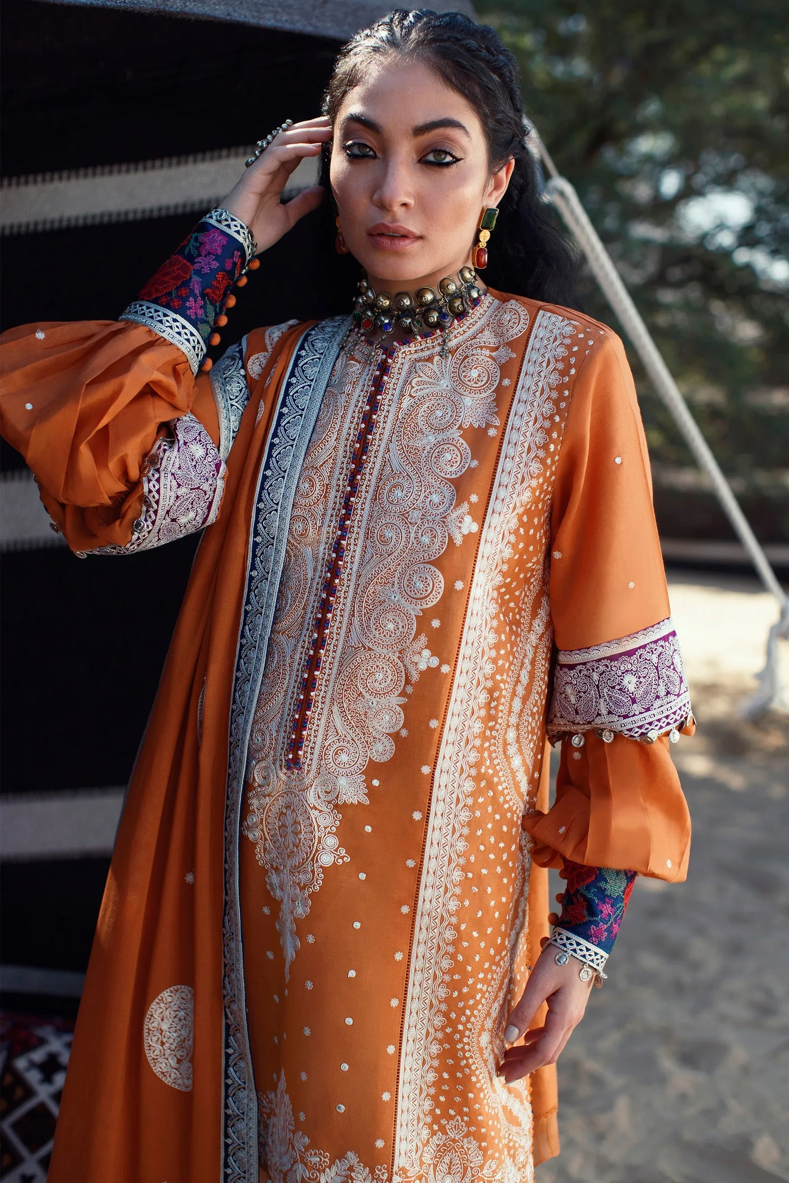 EL22-05 B (REEM)  | Elan Lawn 2022 | Unstitched Embroidered Lawn Suit