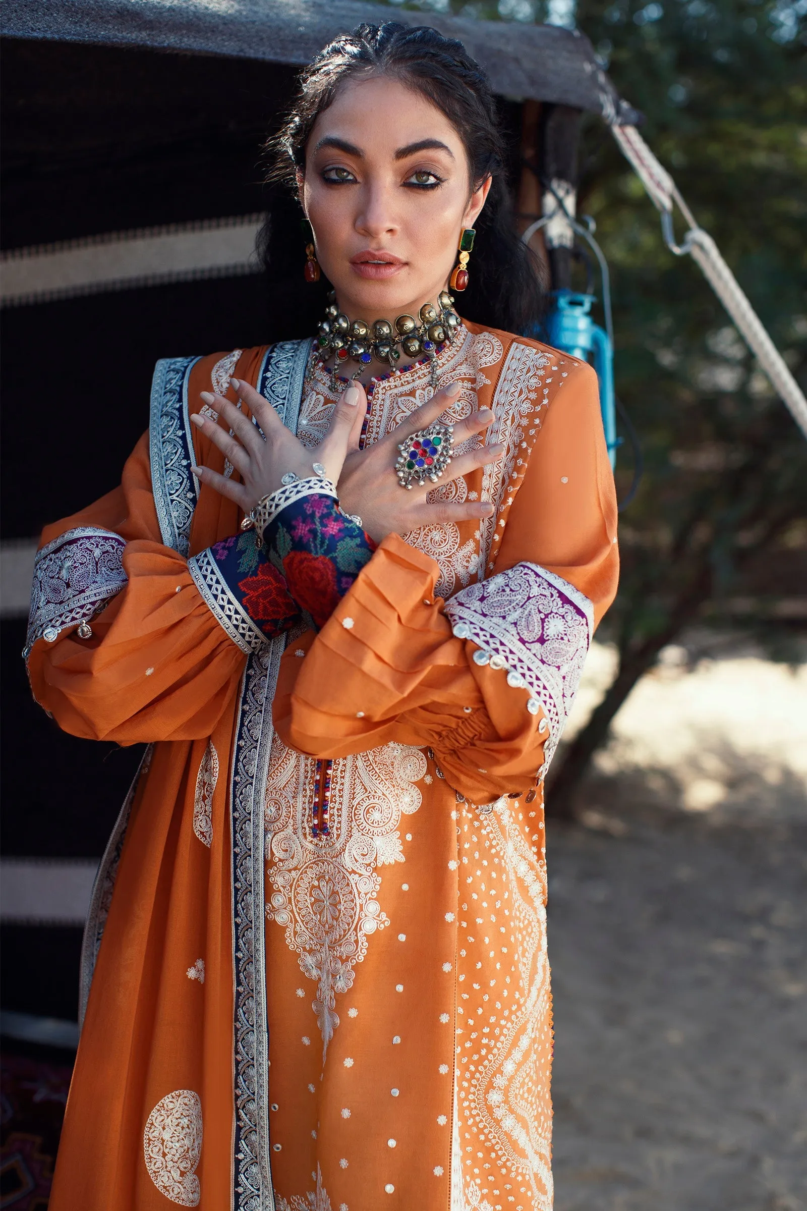 EL22-05 B (REEM)  | Elan Lawn 2022 | Unstitched Embroidered Lawn Suit