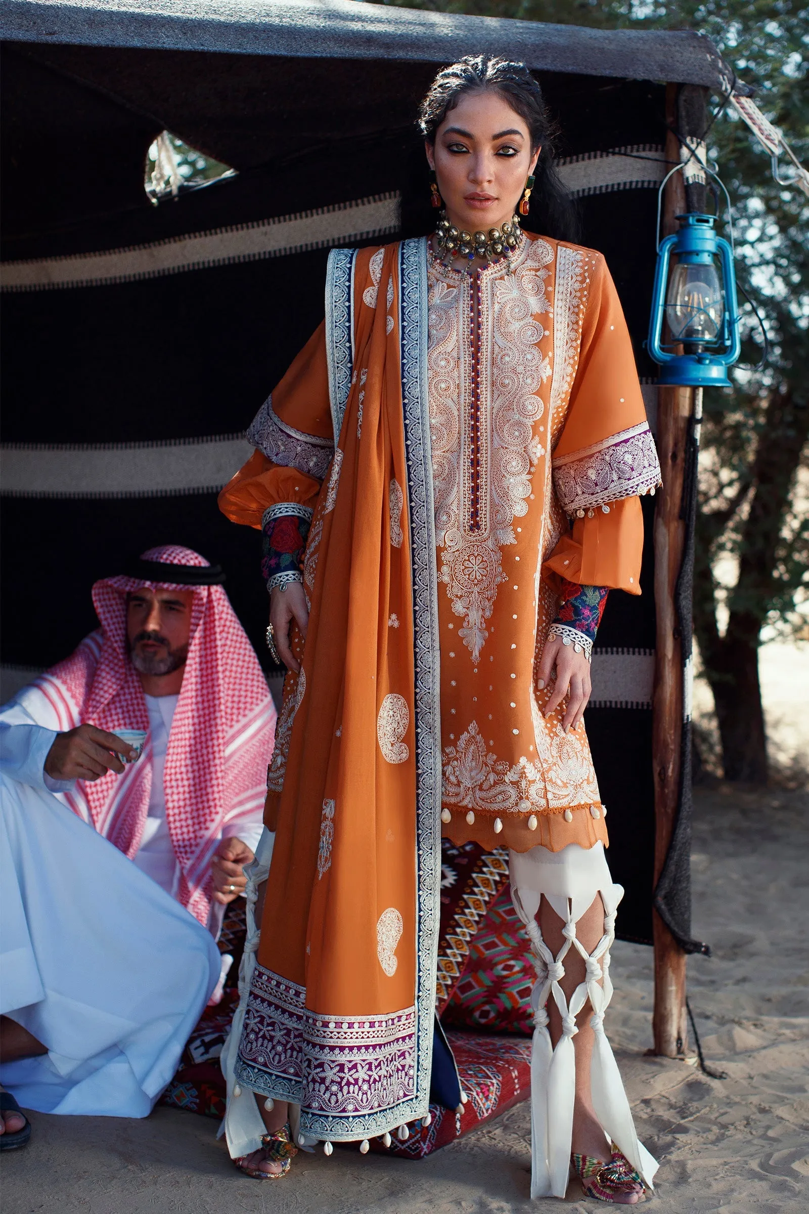 EL22-05 B (REEM)  | Elan Lawn 2022 | Unstitched Embroidered Lawn Suit