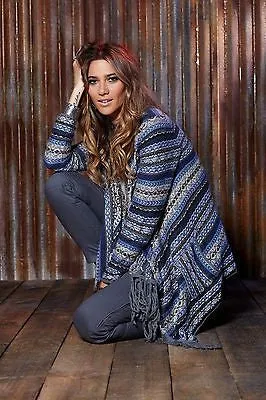 Elan | Blue Sweater Cardigan with Pockets