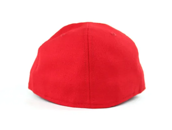 Eye of Horus New Era 59Fifty Fitted Hats (Red White Gray Under Brim)