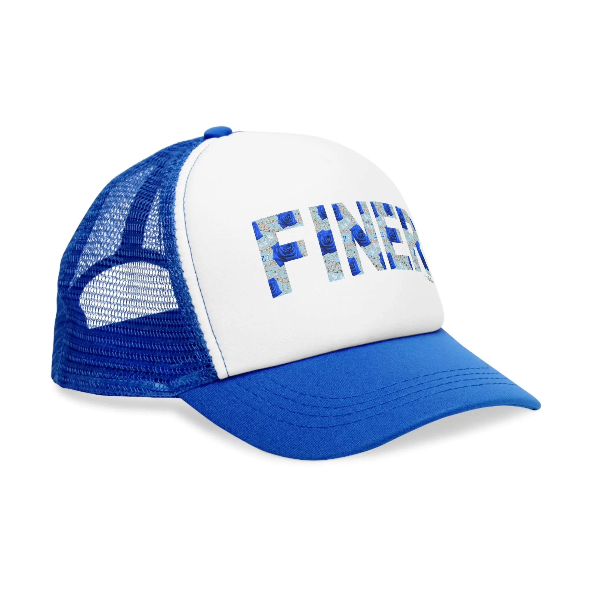 Finer Trucker Snap Back  Mesh Cap