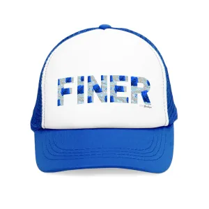 Finer Trucker Snap Back  Mesh Cap