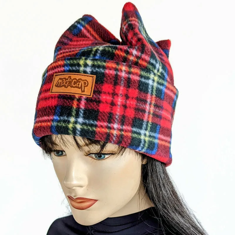 Four Point Fleece Beanie Toque, asst'd prints