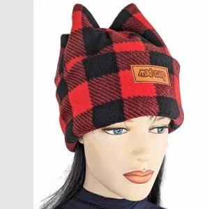 Four Point Fleece Beanie Toque, asst'd prints