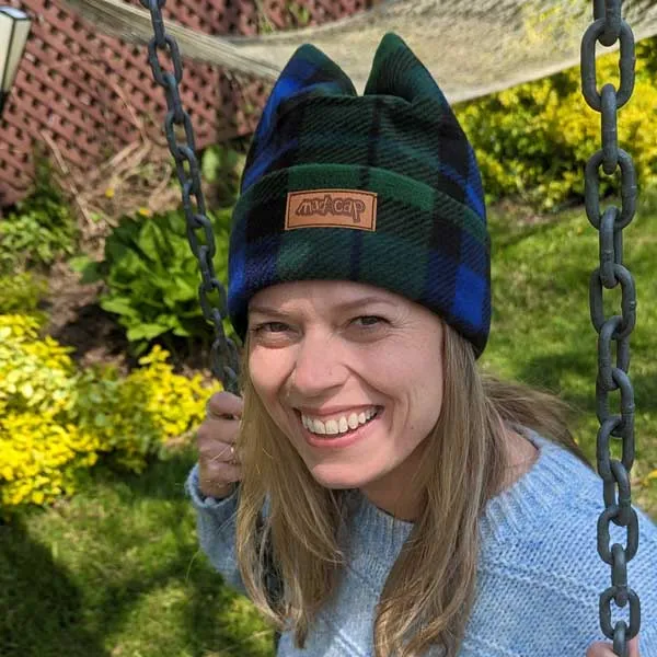 Four Point Fleece Beanie Toque, asst'd prints