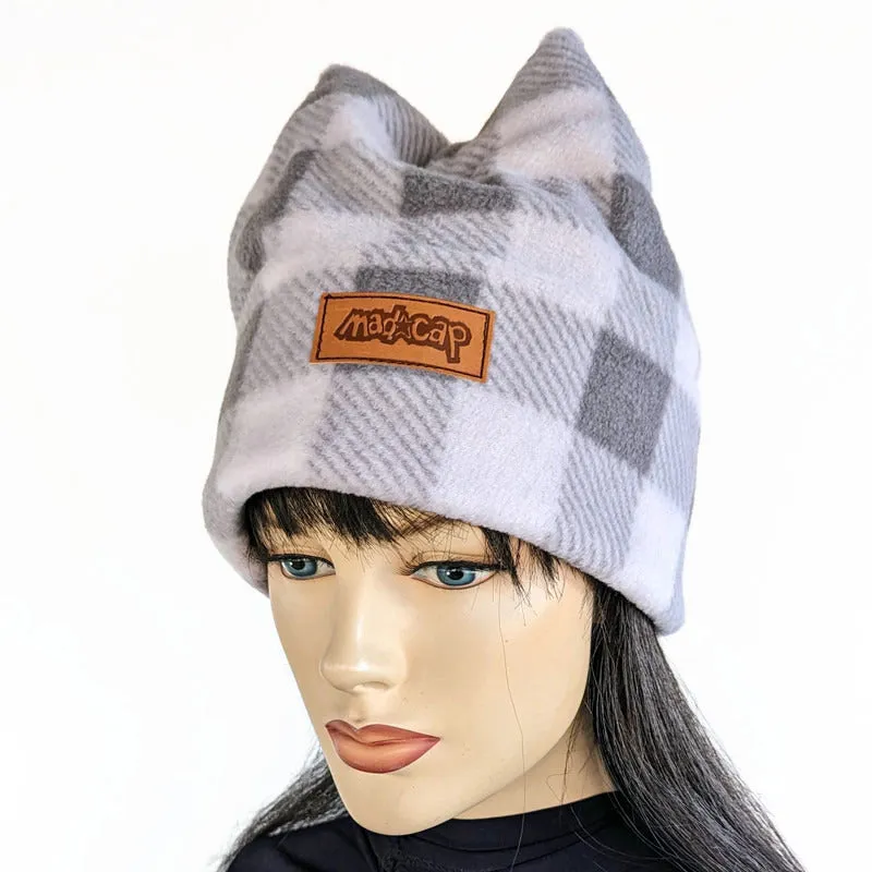Four Point Fleece Beanie Toque, asst'd prints